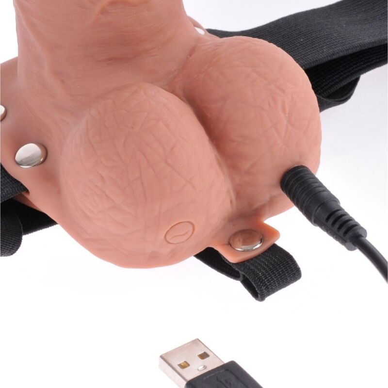Fetish Fantasy Imbracatura Cava Vibrante 17,8 cm strap-on