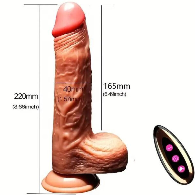 Armony vibratore riscaldante 22 cm con telecomando 42°C