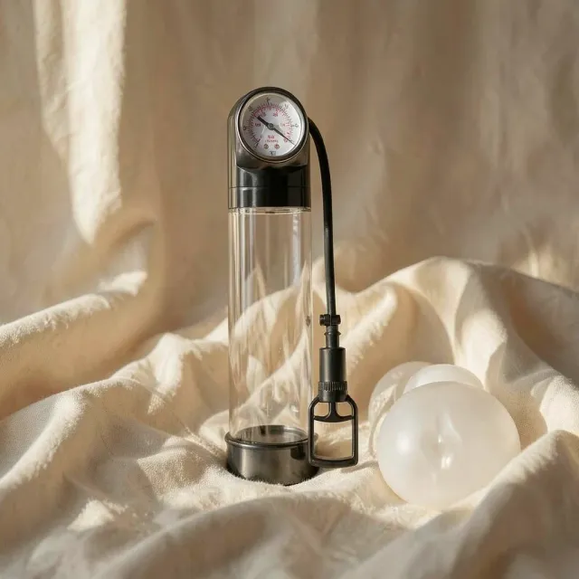 Pump Addicted RX9 Trasparente pompa pene 30 cm impermeabile