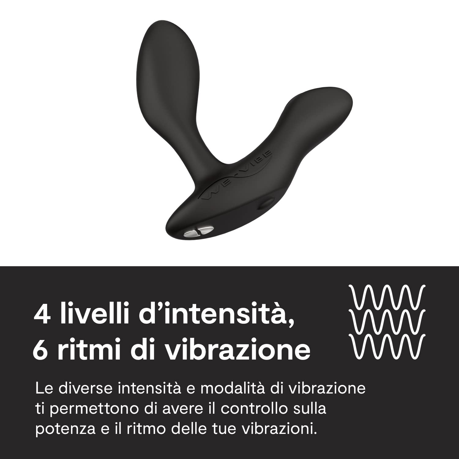 We-Vibe Vector+ vibratore prostatico nero con app