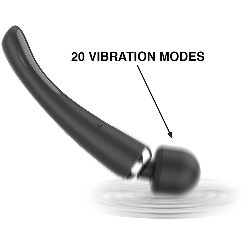 Naomi Wand vibratore bacchetta grigio 8 intensità ricaricabile