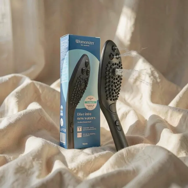 Womanizer Wave Nero soffione doccia 3 getti stimolante