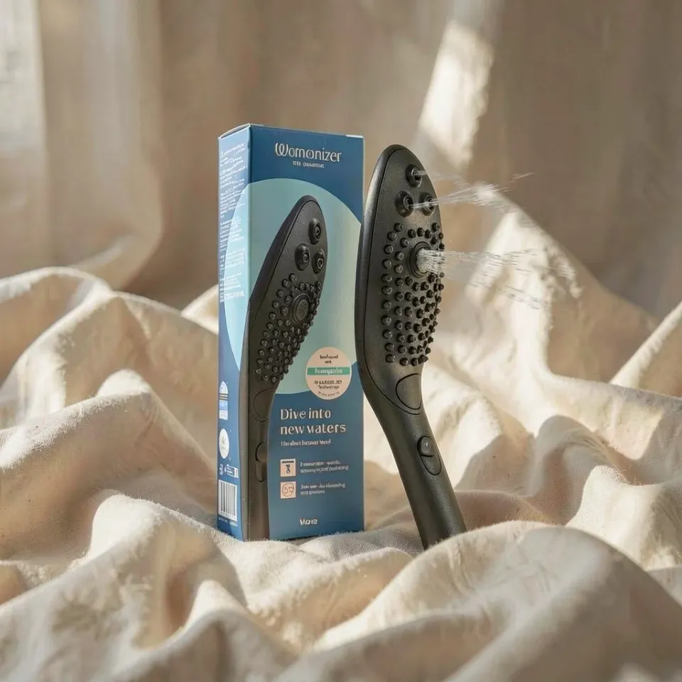 Womanizer Wave Nero soffione doccia 3 getti stimolante