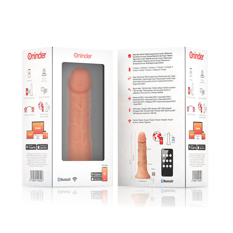 Oninder Bogota dildo vibrante realistico con app