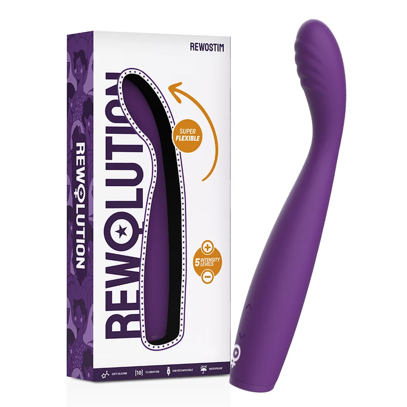 Frutille RewoStim Rewolution vibratore flessibile 19 cm