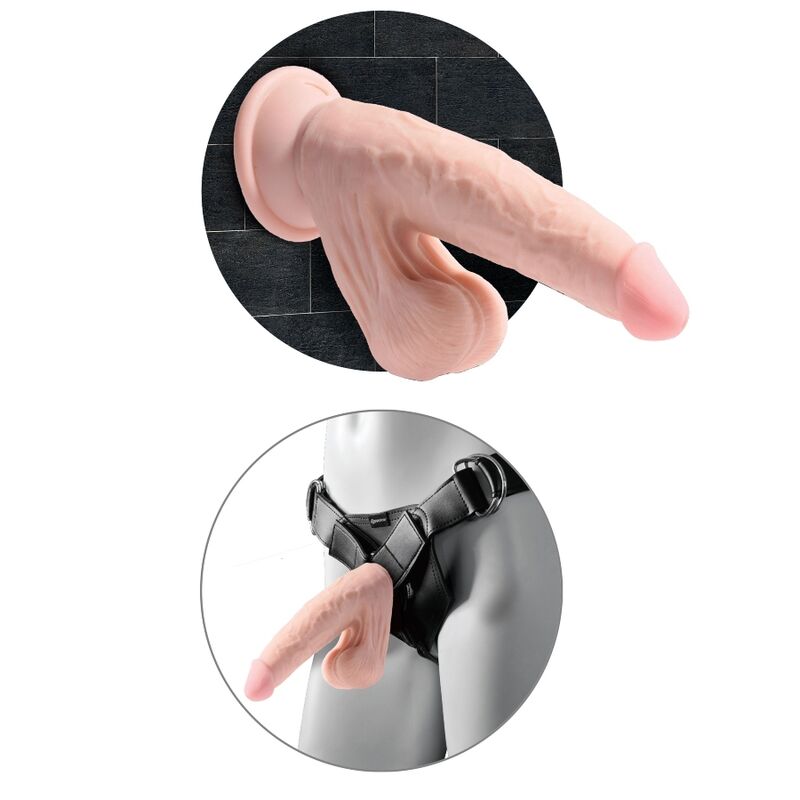 King Cock Plus 3D dildo realistico 20,3 cm con ventosa