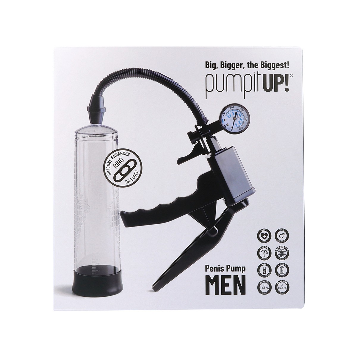 Love Hit pompa pene vuoto manometro silicone