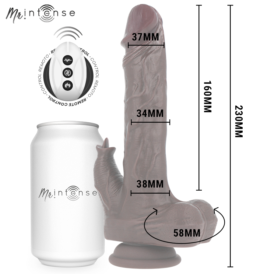 MR Intense Morgan vibratore realistico con telecomando