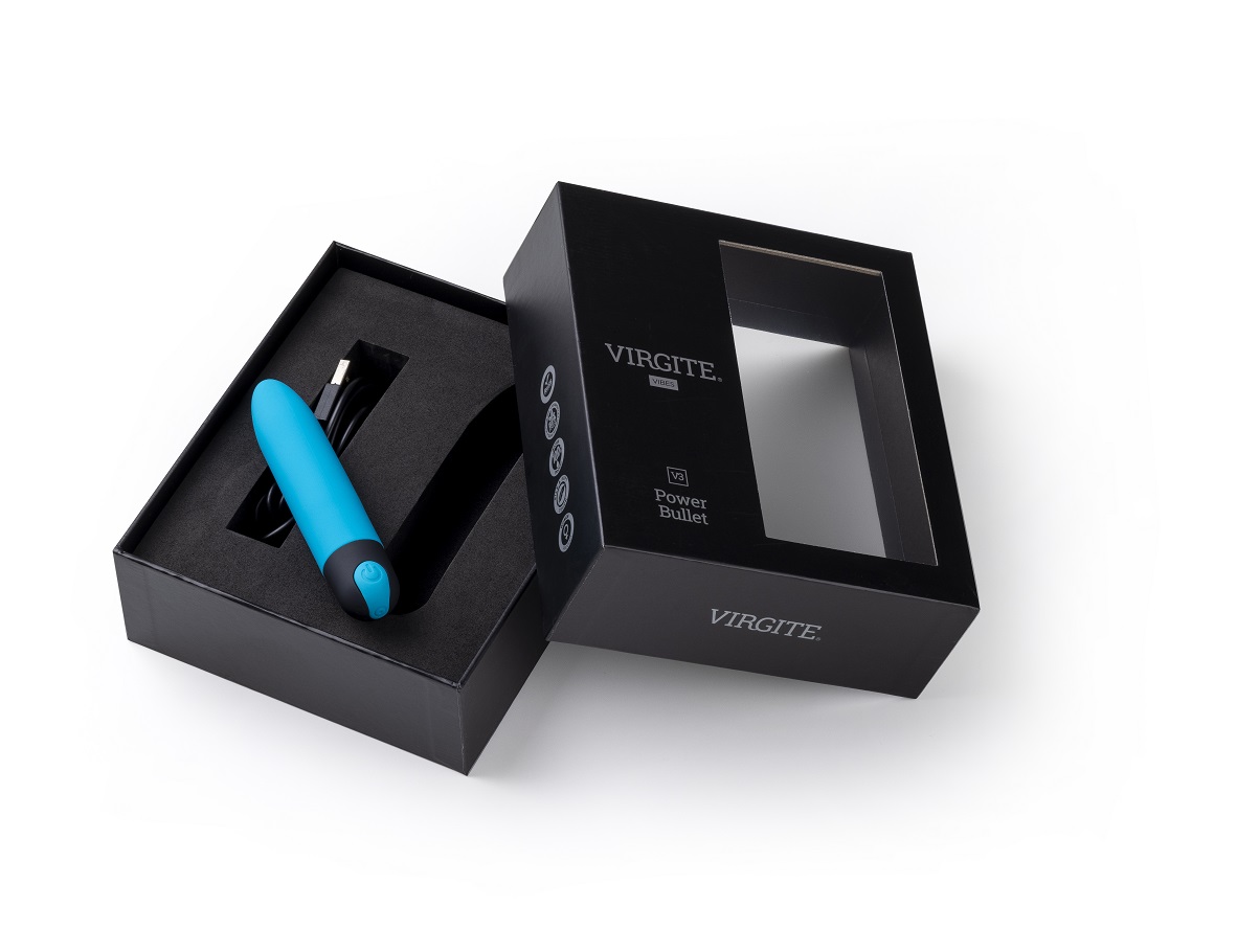 Virgite Love Hit V3 ovulo vibrante blu ricaricabile silicone