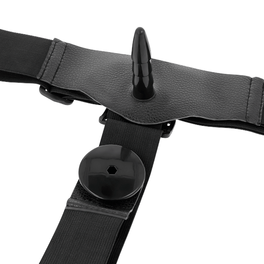 Attraction Harris harness strap-on doppio vibrante