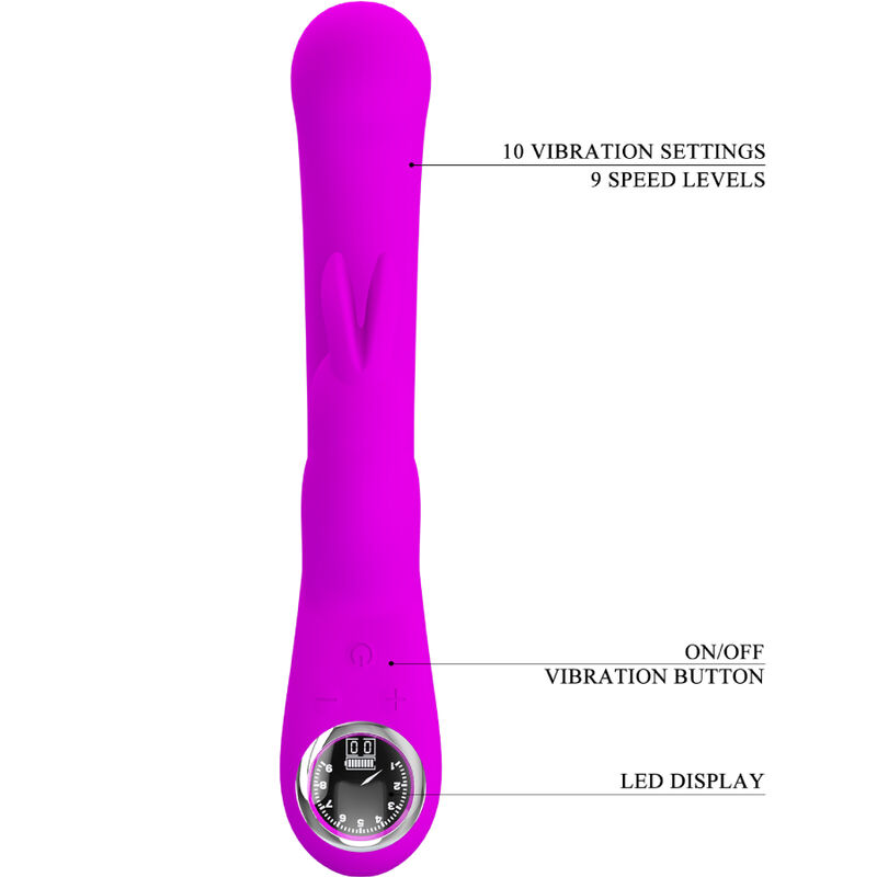 Pretty Love Lamar vibratore rabbit viola display LCD