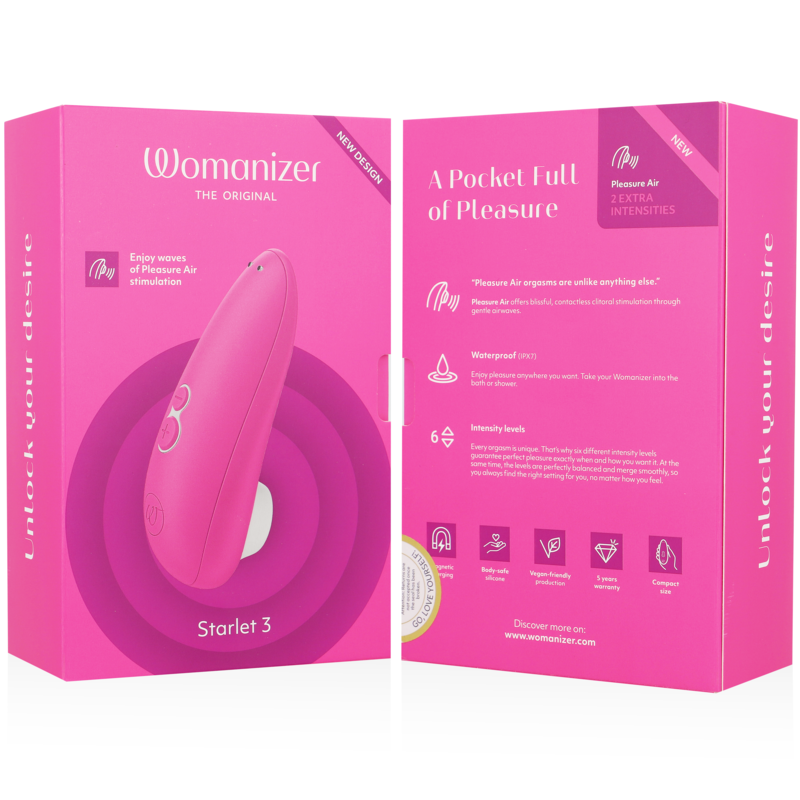 Womanizer Starlet 3 succhiaclitoride rosa 6 intensita