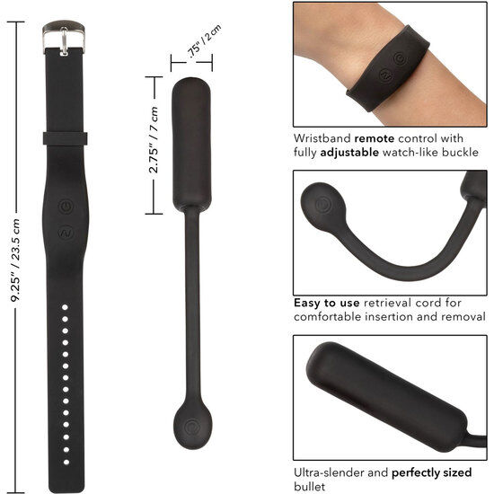 Calexotics Petite Bullet bullet vibrante telecomando polso 12 funzioni