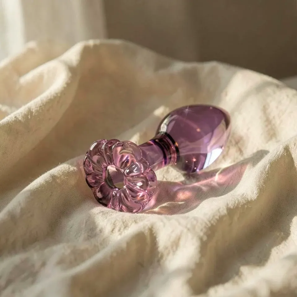 Icicles N.48 plug anale in vetro punto P
