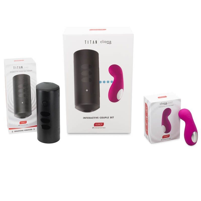 Kiiroo Titan + Cliona masturbatore coppia lilla interattivo