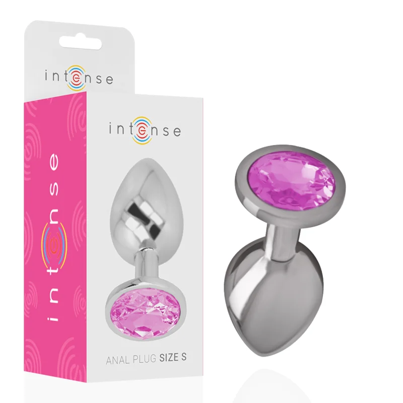 Intense Plug Gioiello plug anale metallo rosa S
