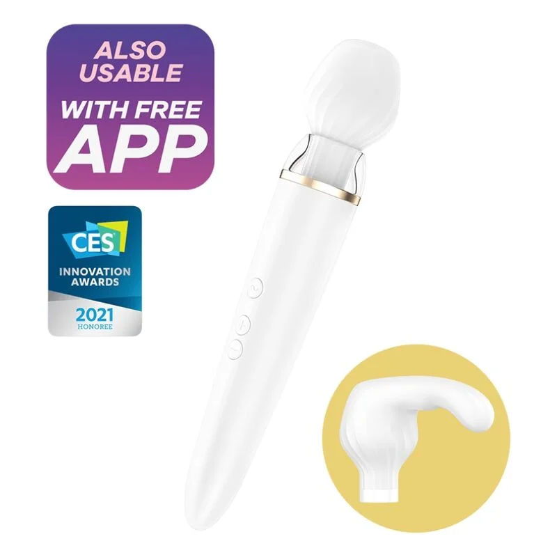 Satisfyer Double Wand-er vibratore wand bianco XXL