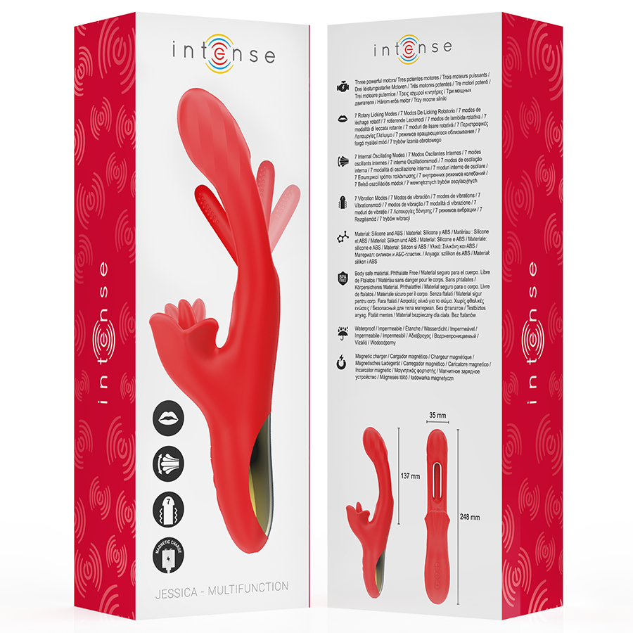 Intense Jessica vibratore rabbit con lingua rotante