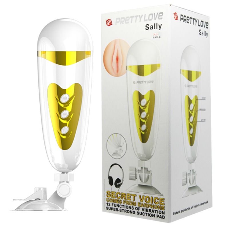 Pretty Love Sally masturbatore vibrante con cuffie 12 livelli