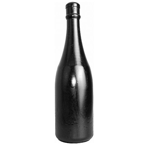 All Black bottiglia 34,5 cm plug anale PVC 9 cm avanzati