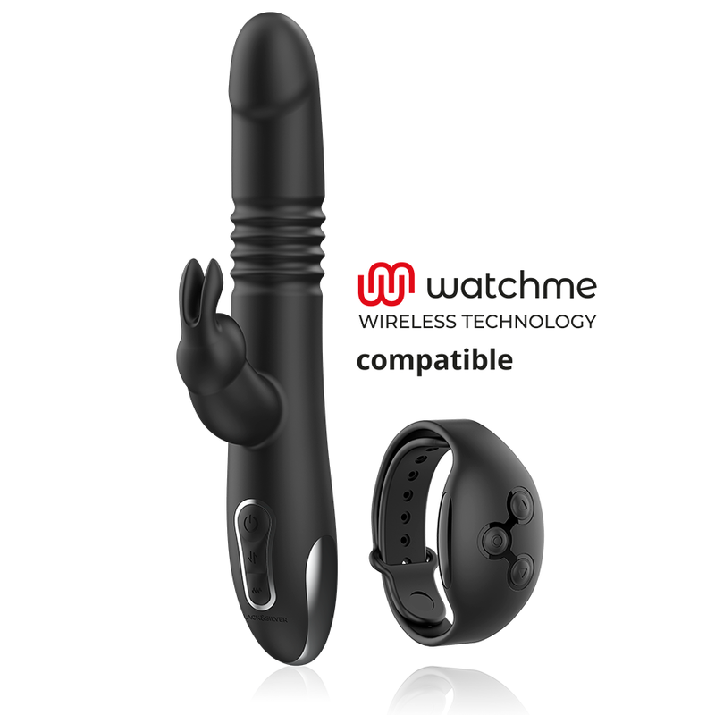 Black&Silver Kenji Stimulating Vibe vibratore rabbit ricaricabile