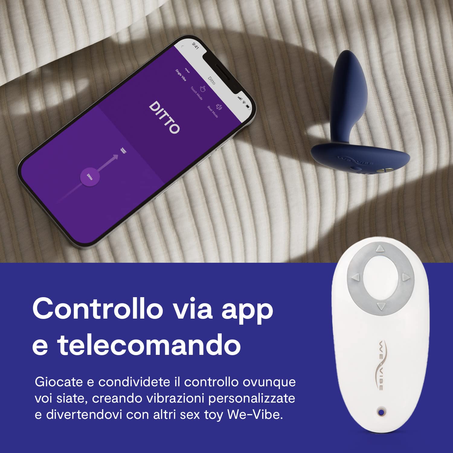 We-Vibe Ditto plug anale vibrante con app