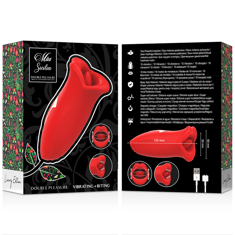 MIA Sicilia stimolatore clitorideo lingua silicone