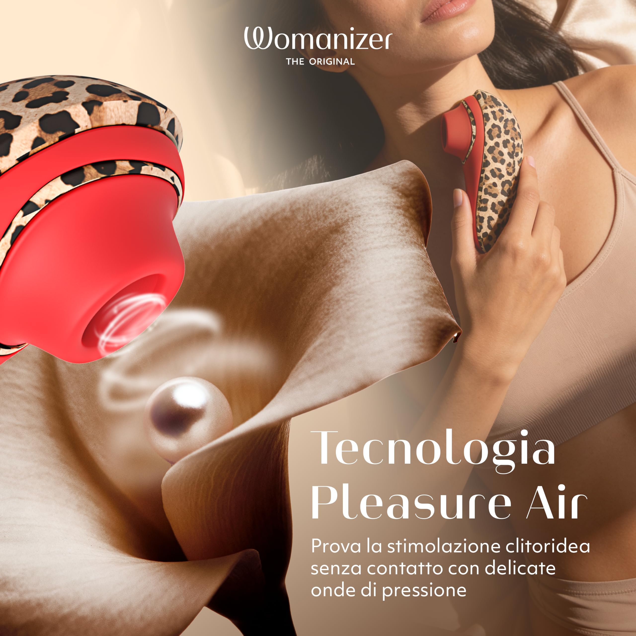 Womanizer Liberty 2 succhia clitoride leopardo impermeabile