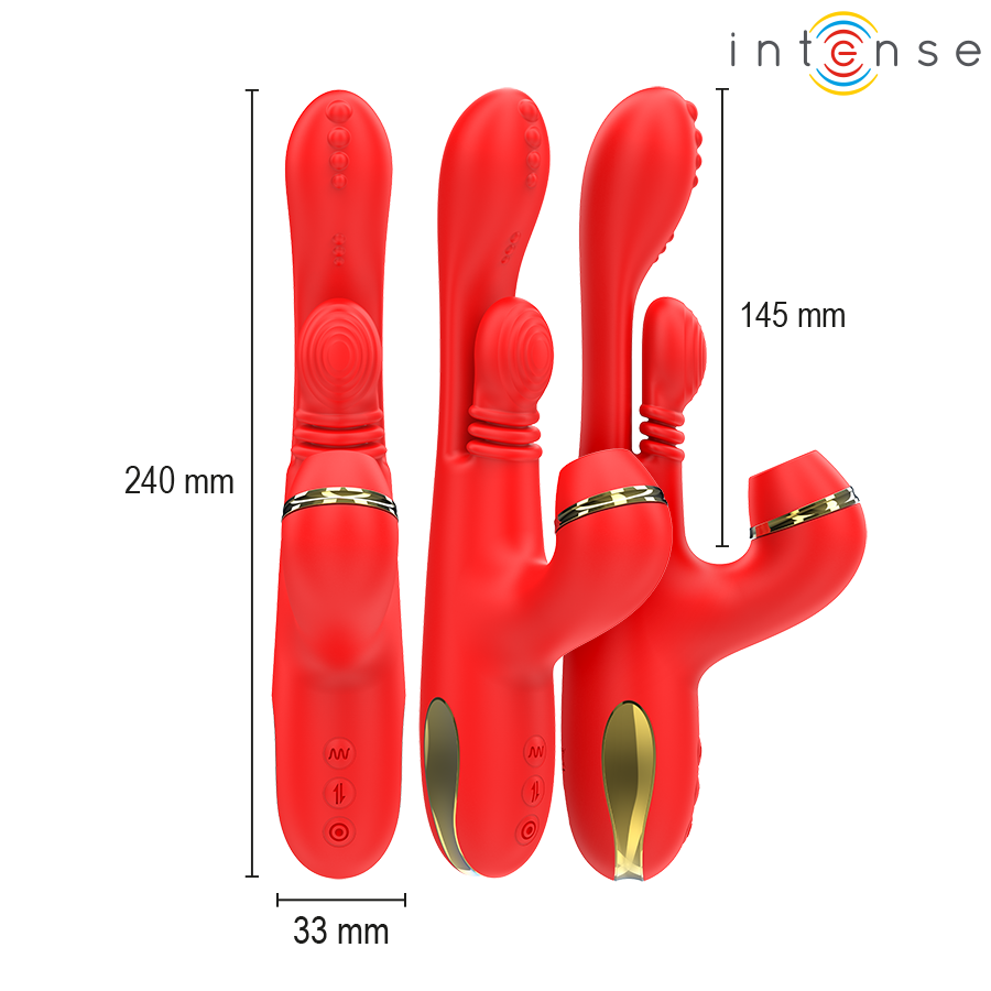 Intense Katy vibratore clitoride punto G 4 testine