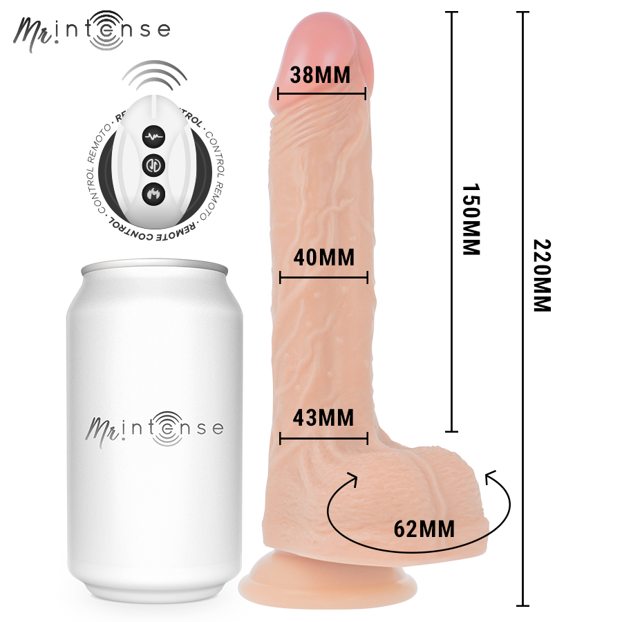 MR Intense Brosnan vibratore thrust silicone telecomando