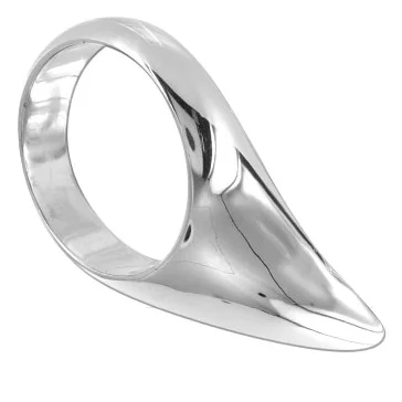 Metal Hard anello a goccia cockring acciaio 45 mm