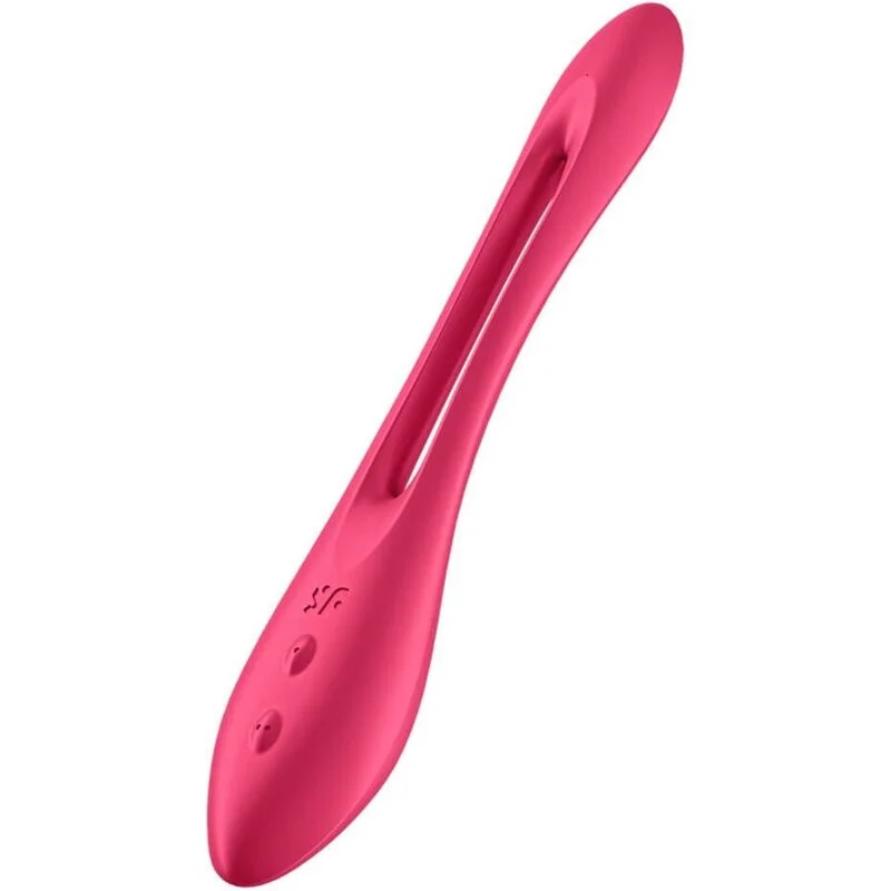 Satisfyer Elastic Joy vibratore rosso flessibile 2 motori
