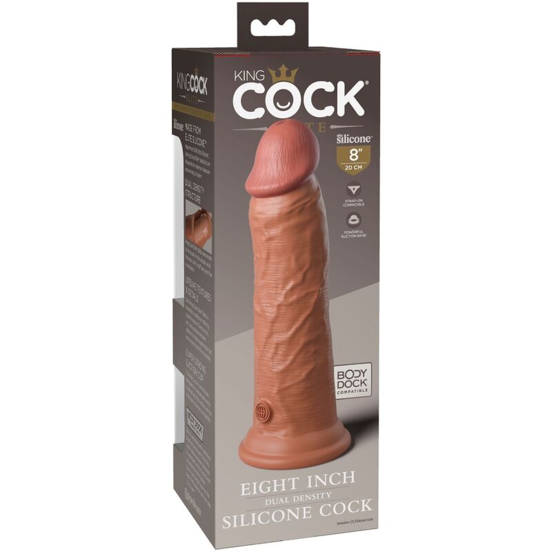 Pipedream King Cock Elite dildo 20,3 cm caramel morbido