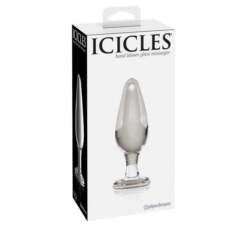 Icicles N. 26 dildo in vetro borosilicato 10 cm