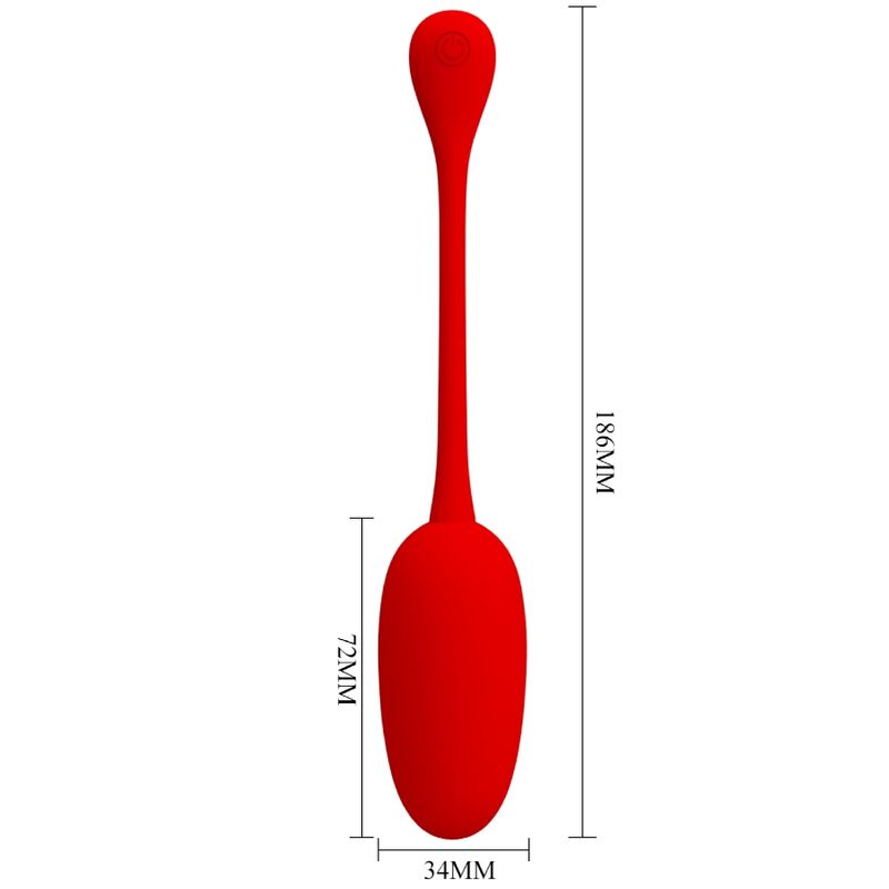 Pretty Love Knucker ovetto vibrante rosso 12 modalità