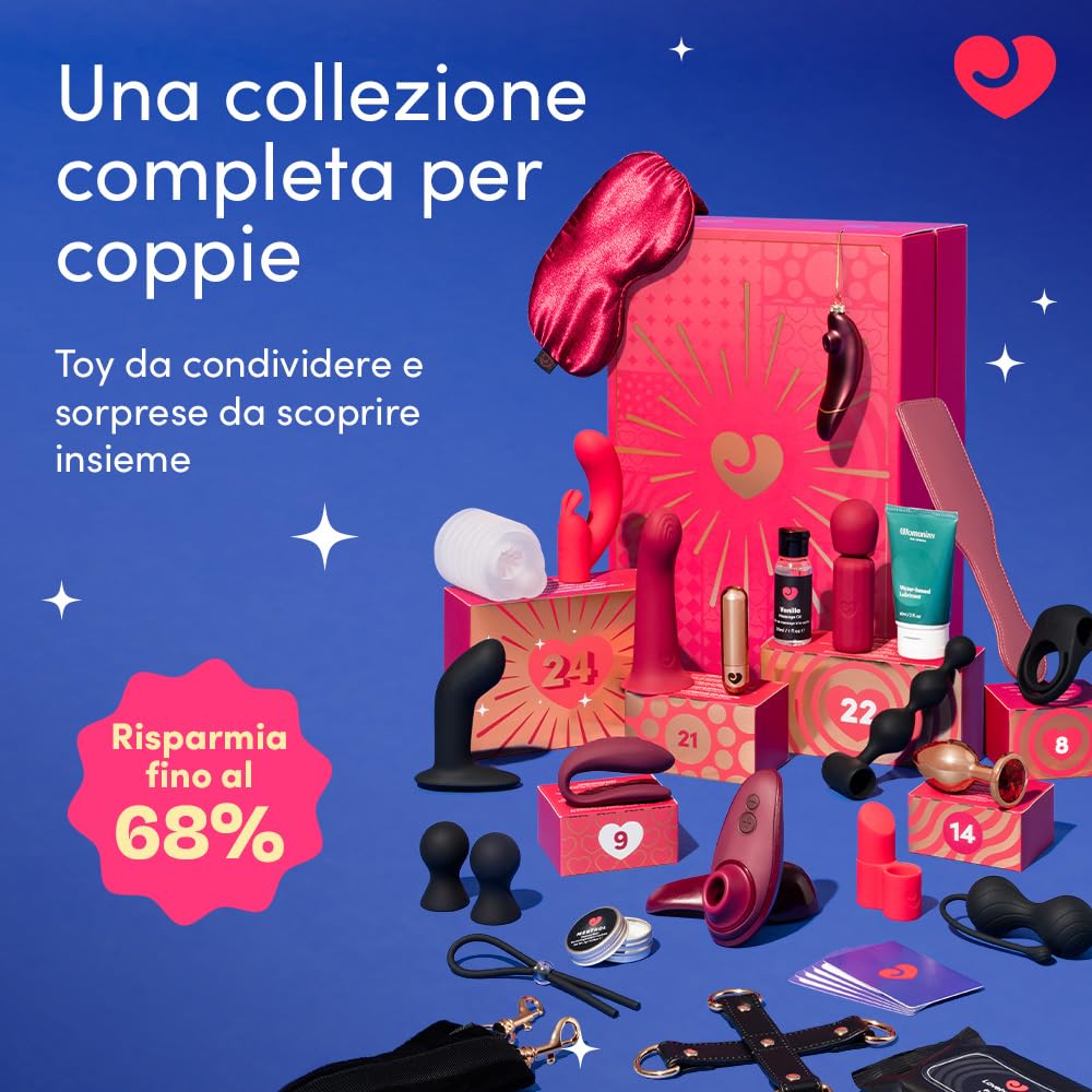 Womanizer Couples 2026 calendario sexy Coppie 24 giorni Liberty 2