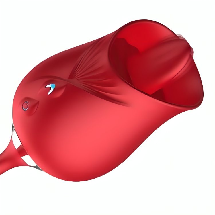 Delight Flower Bump stimolatore clitoride rosso silicone
