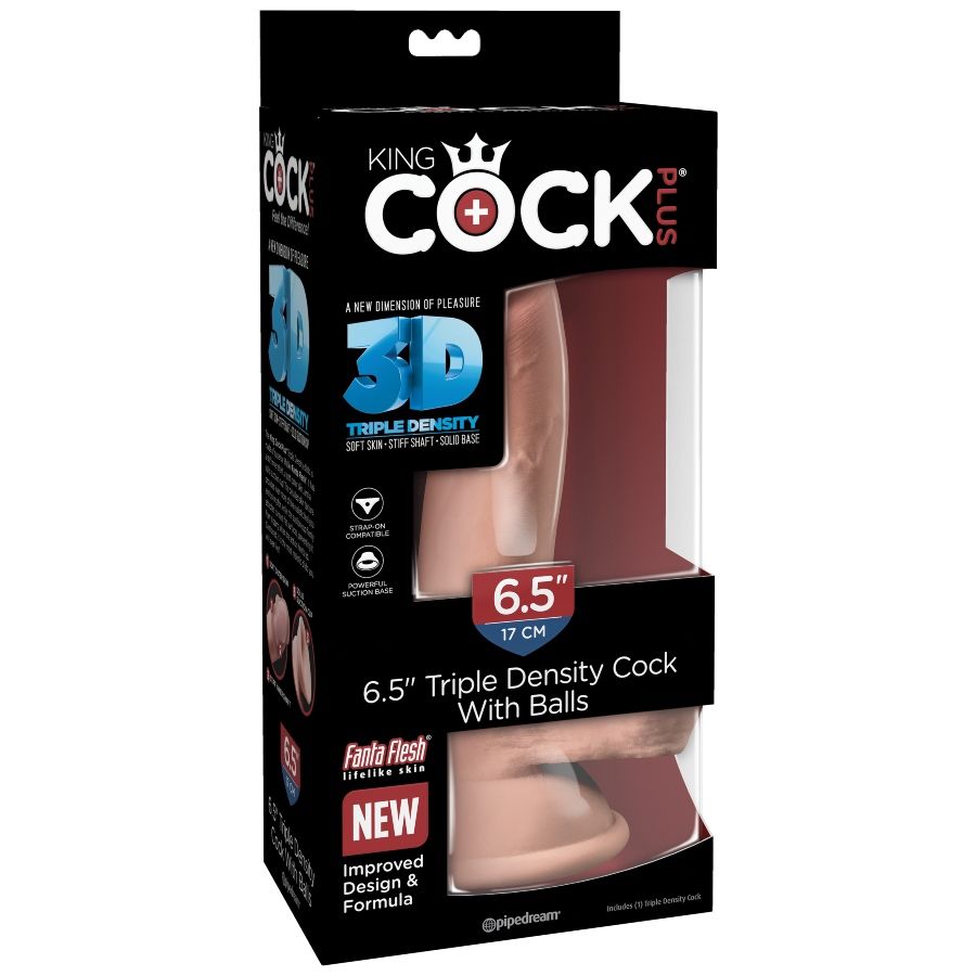 King Cock Plus Triple Density 14 cm dildo realistico con ventosa