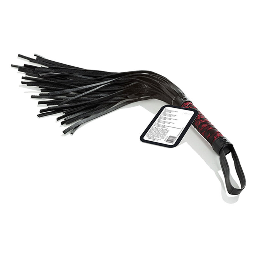 CalExotics Scandal Label flogger 37,5 cm rosso nero