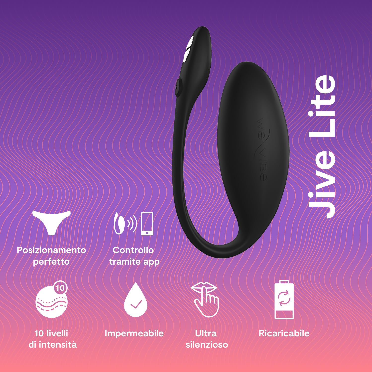 We-Vibe Jive Lite ovetto vibrante nero punto G