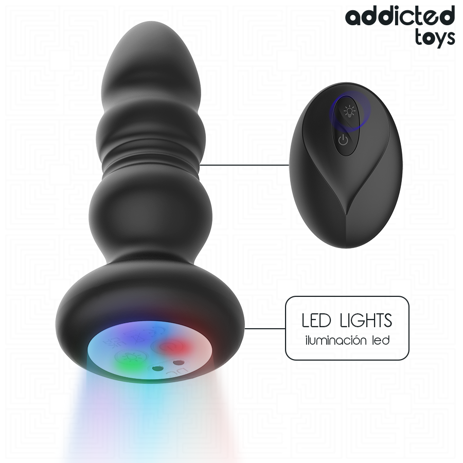 Addicted Toys Plug Anale Vibrante LED con telecomando