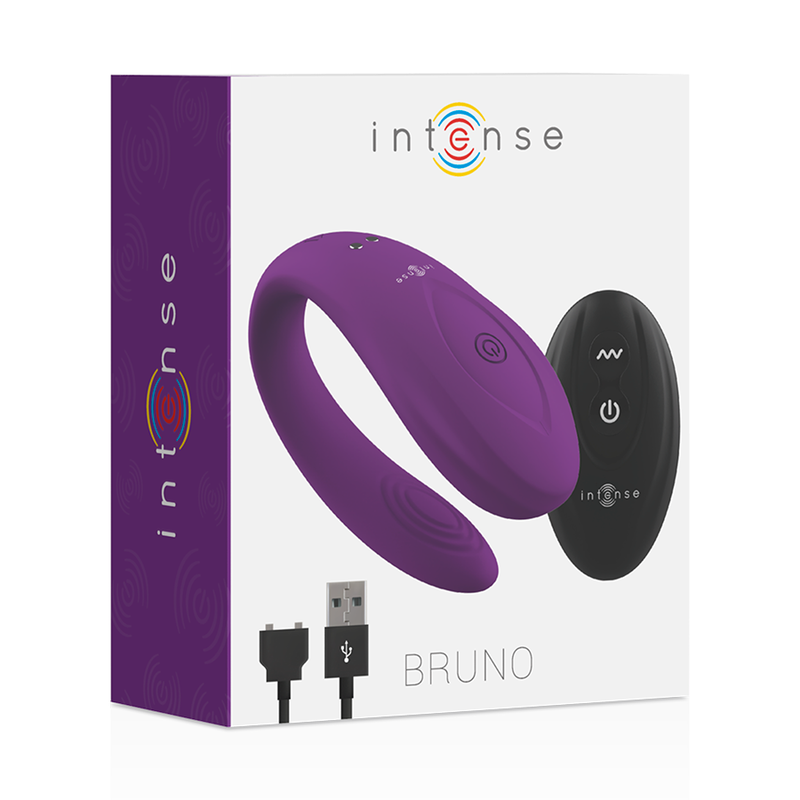 Intense Bruno Partner vibratore per coppie lilla ricaricabile