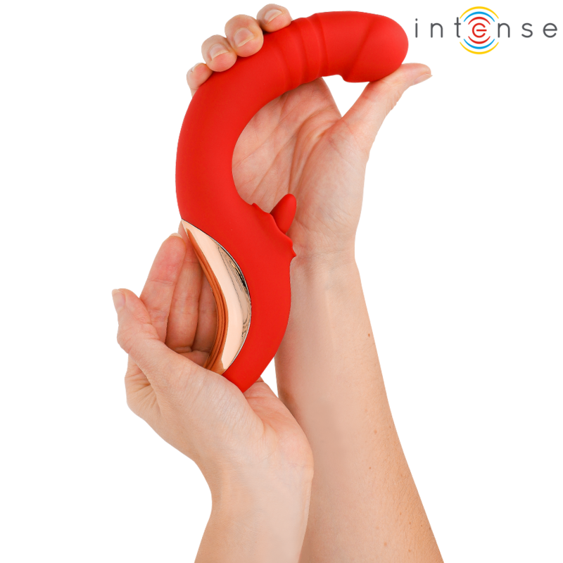 Intense Paulina vibratore punto G rosso doppia stimolazione