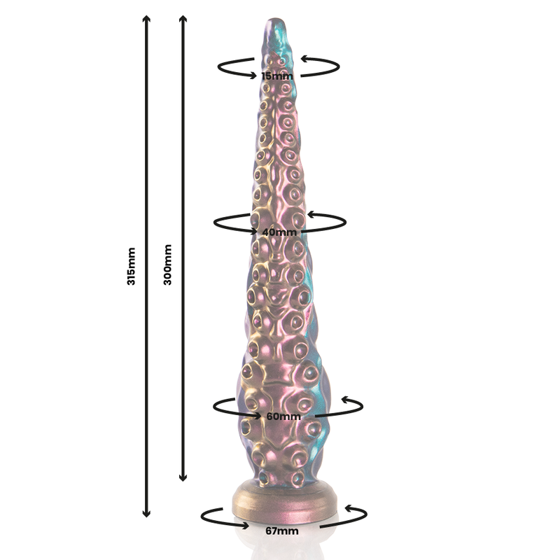 Frutille Epic Cariddi dildo silicone 30 cm flessibile
