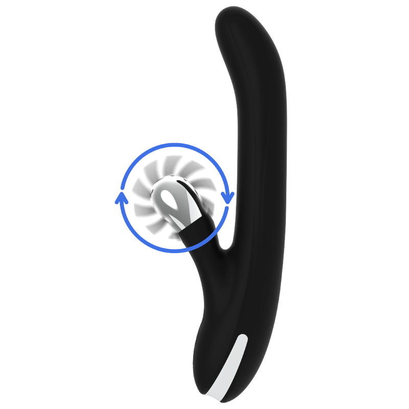 Black&Silver Storm vibratore rabbit rotante punto G clitoride