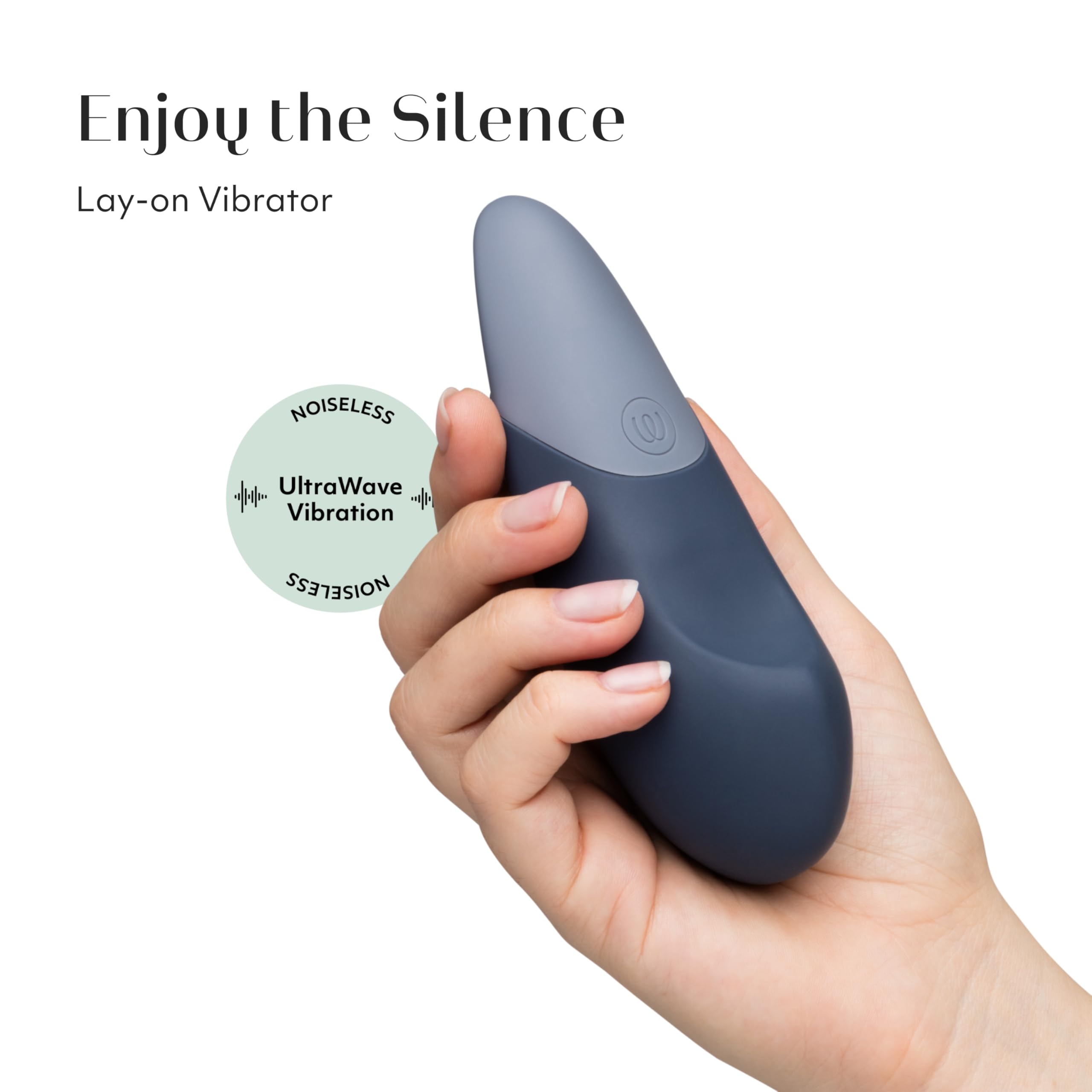 Womanizer Vibe Vibratore Clitorideo Blu Scuro silenzioso
