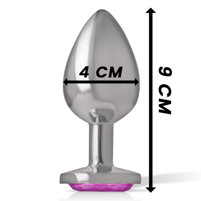 Intense Cuore Rosa L plug anale in metallo rosa L