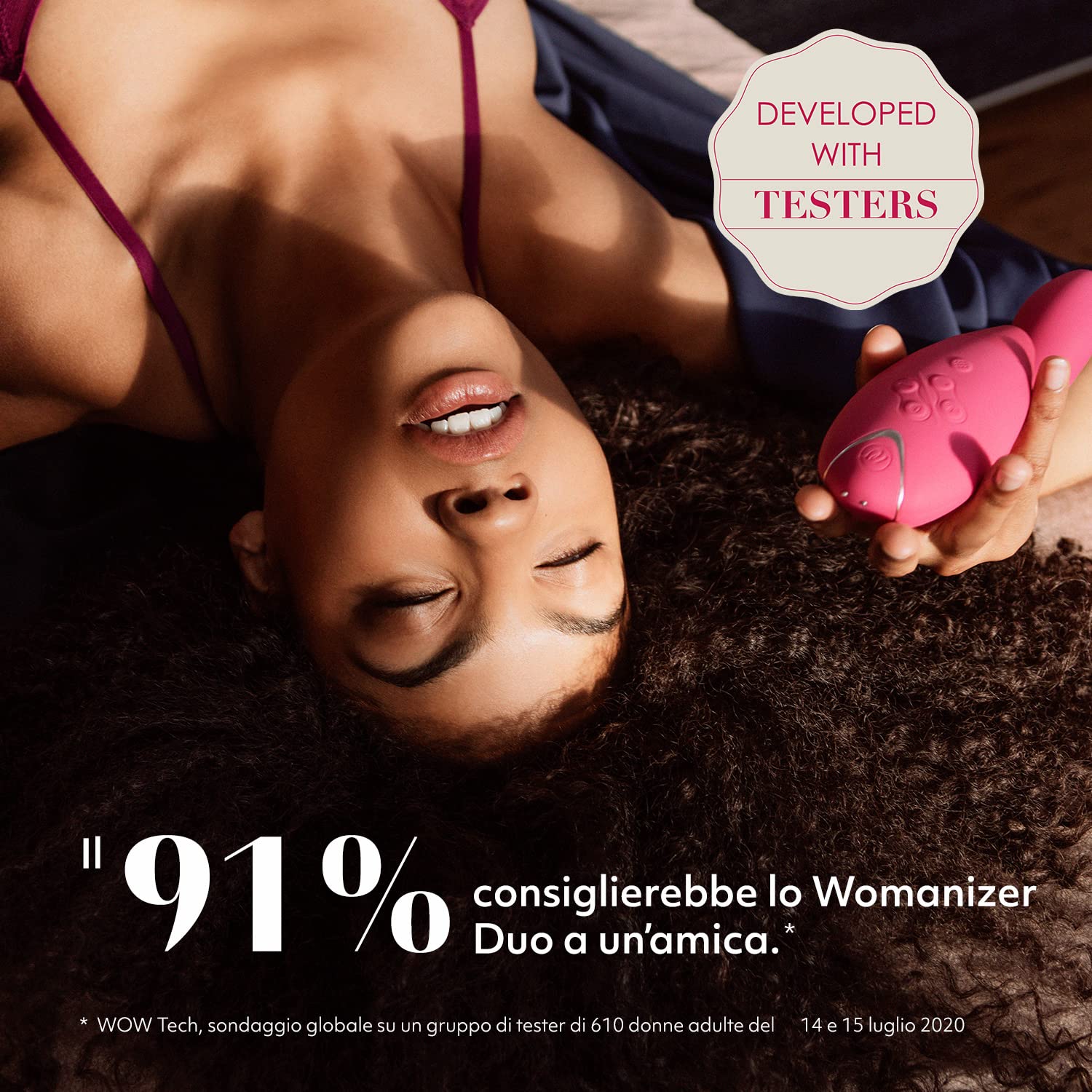 Womanizer Duo stimolatore clitoride punto G rosa