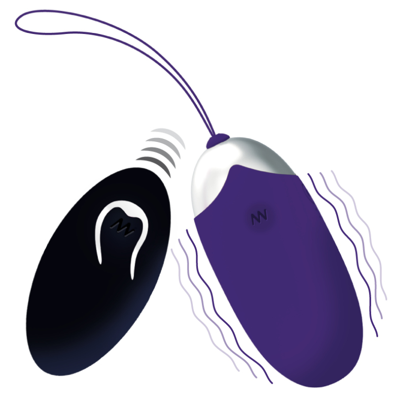 Intense Flippy II ovetto vibrante viola telecomando 10 m
