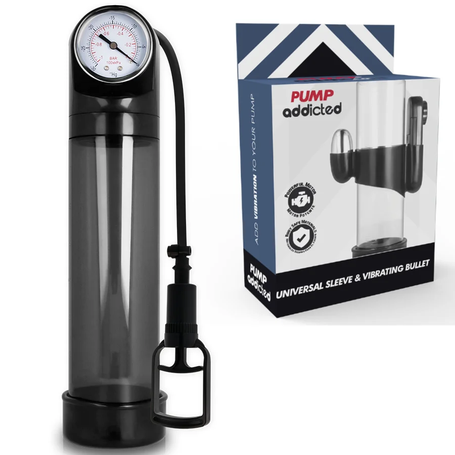 Pump Addicted RX9 pompa pene nera con vibratore